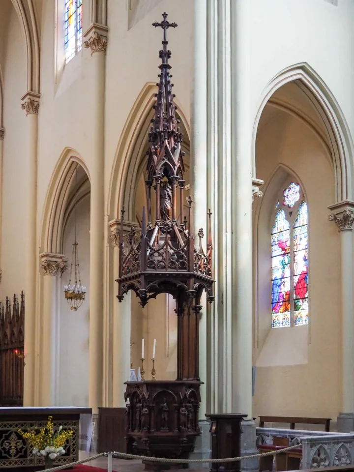 Pulpit at Eglise Saint-Martin, Vals les Bains