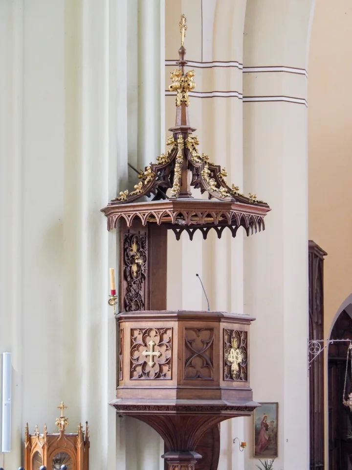 Pulpit at Kostel svateho Jana Nepomuckeho, Hluboka nad Vltavou
