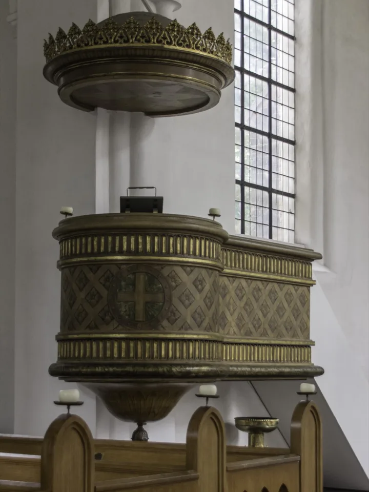 Pulpit at Sankt Petri Kirke, Kopenhagen