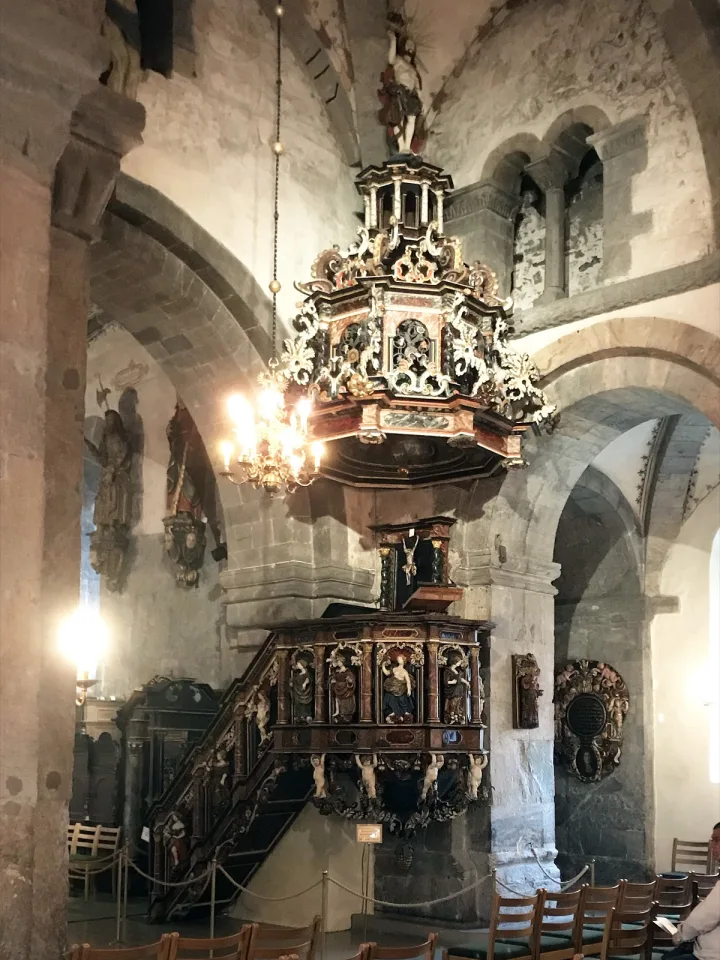 Pulpit at Mariakirken, Bergen