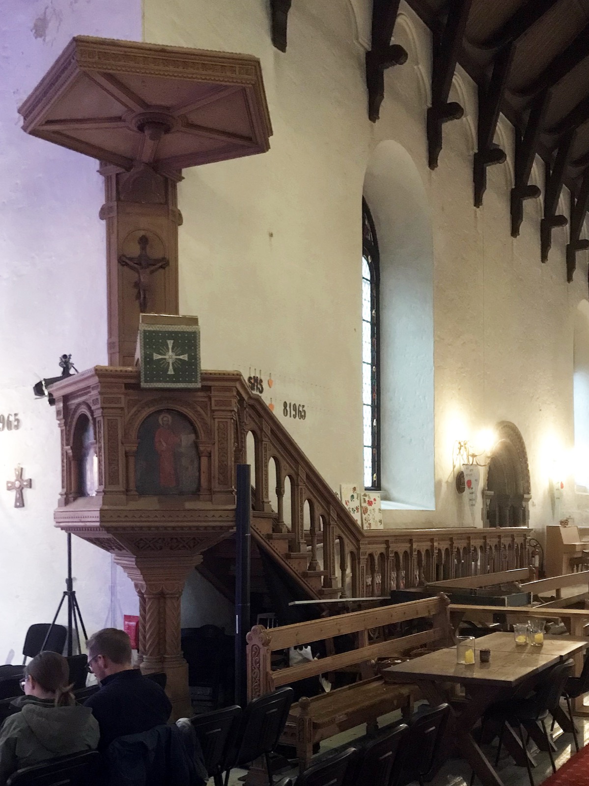 Preekstoel in Korskirken, Bergen