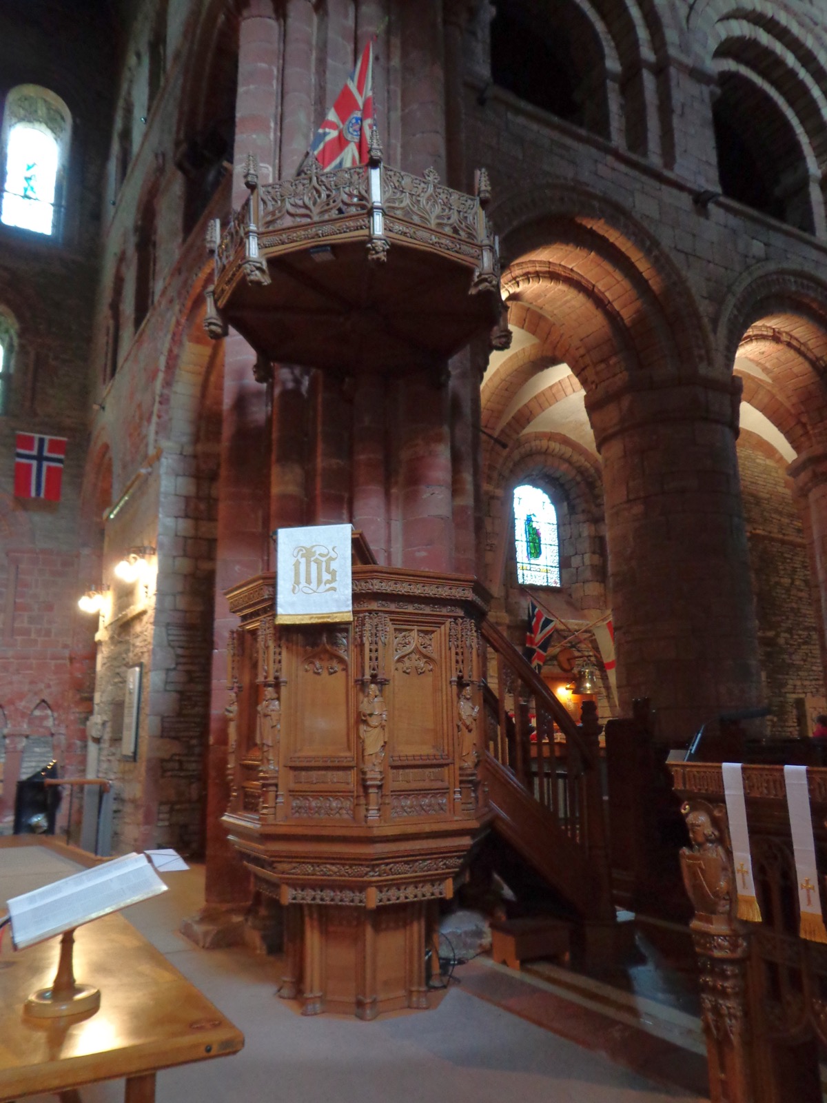 Preekstoel in St Magnus Cathedral, Kirkwall (Orkney)