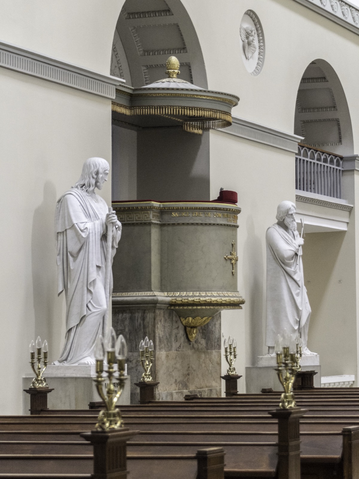 Preekstoel in Vor Frue Kirke, Kopenhagen