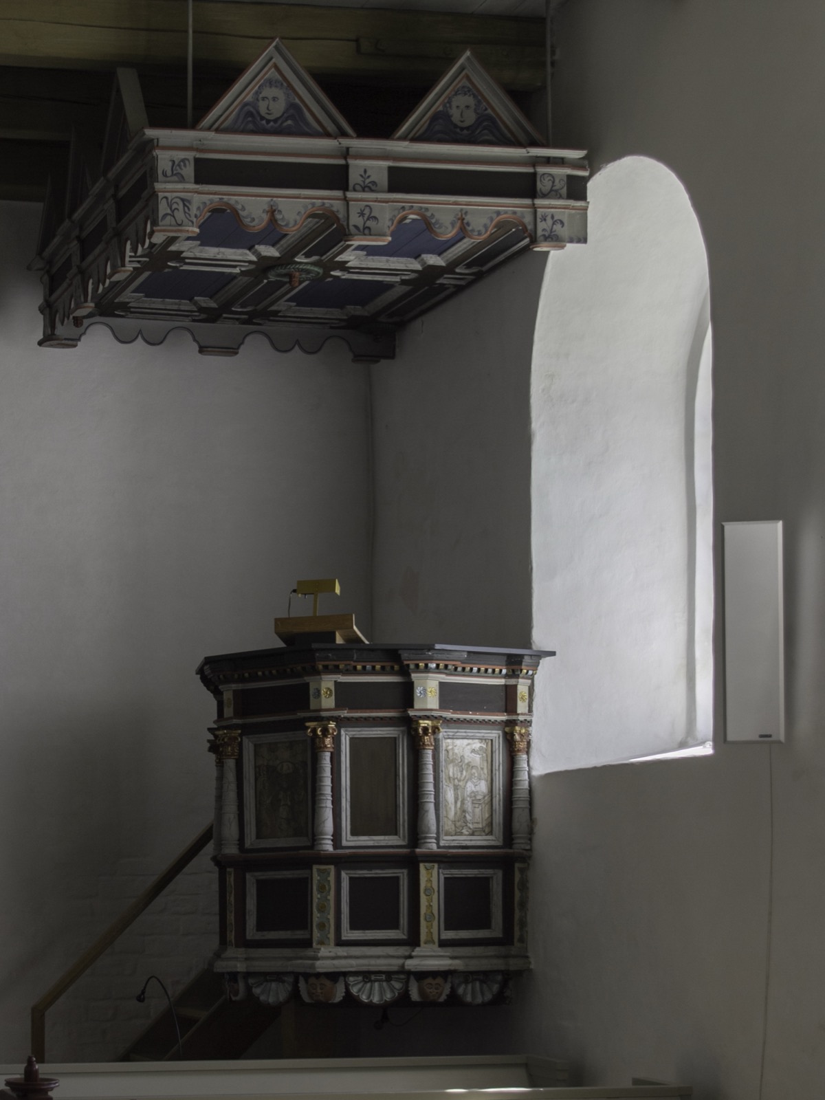 Preekstoel in Understed Kirke, Understed