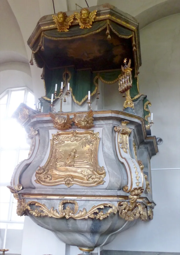 Preekstoel in Borgsjo kyrka, Borgsjo