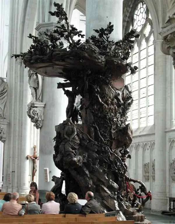 Preekstoel in Sint-Romboutskathedraal, Mechelen