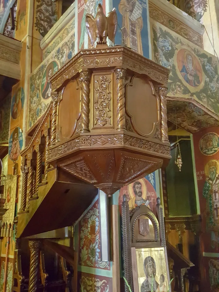 Pulpit at Ascension of the Lord Cathedral, Targu Mures