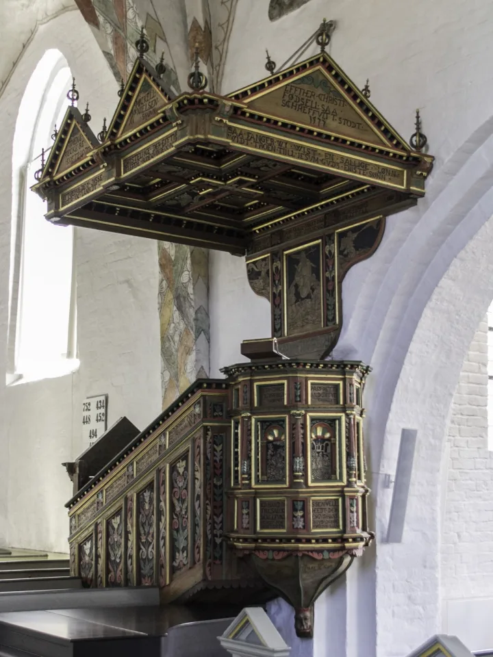 Preekstoel in Saeby Kirke, Saeby