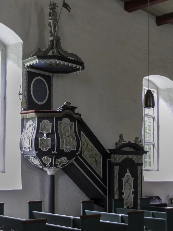 Preekstoel in St Jurgen Kirche, Grube