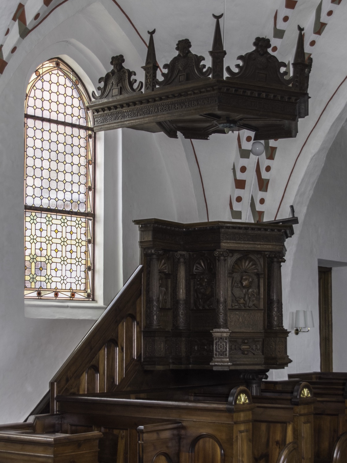 Preekstoel in Roholte Kirke, Roholte