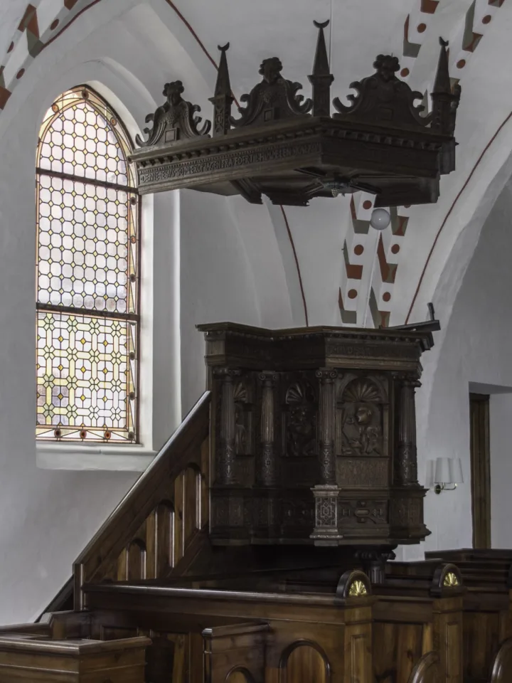 Preekstoel in Roholte Kirke, Roholte