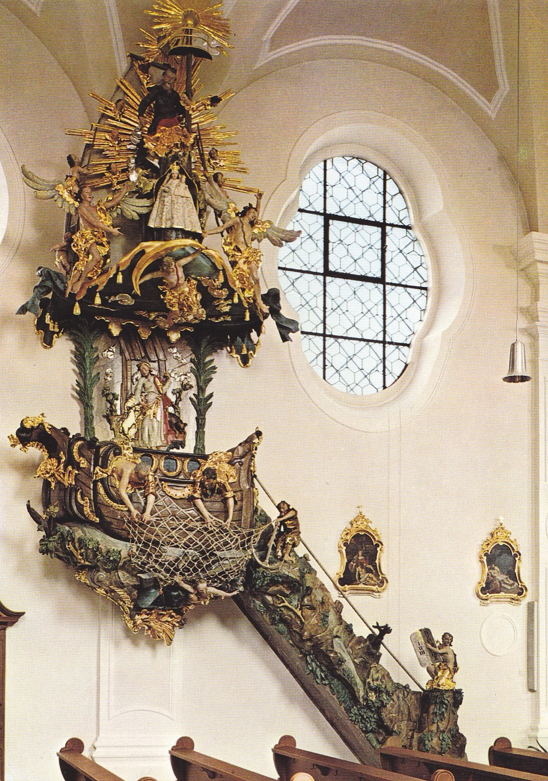Preekstoel in Wallfahrtskirche Maria Himmelfahrt, Bad Koetzting