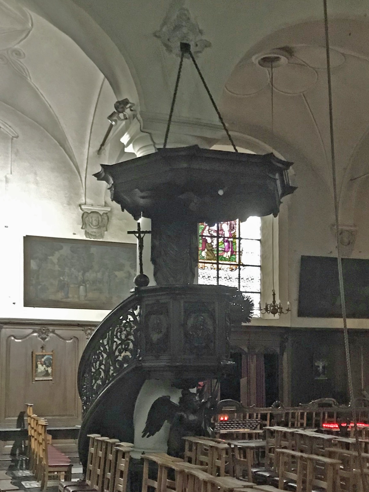 Preekstoel in Begijnhofkapel, Brugge