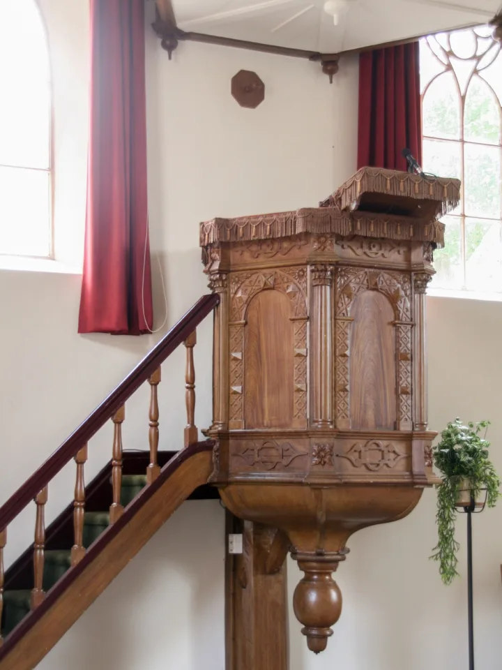 Preekstoel in Hervormde Kerk, Bourtange