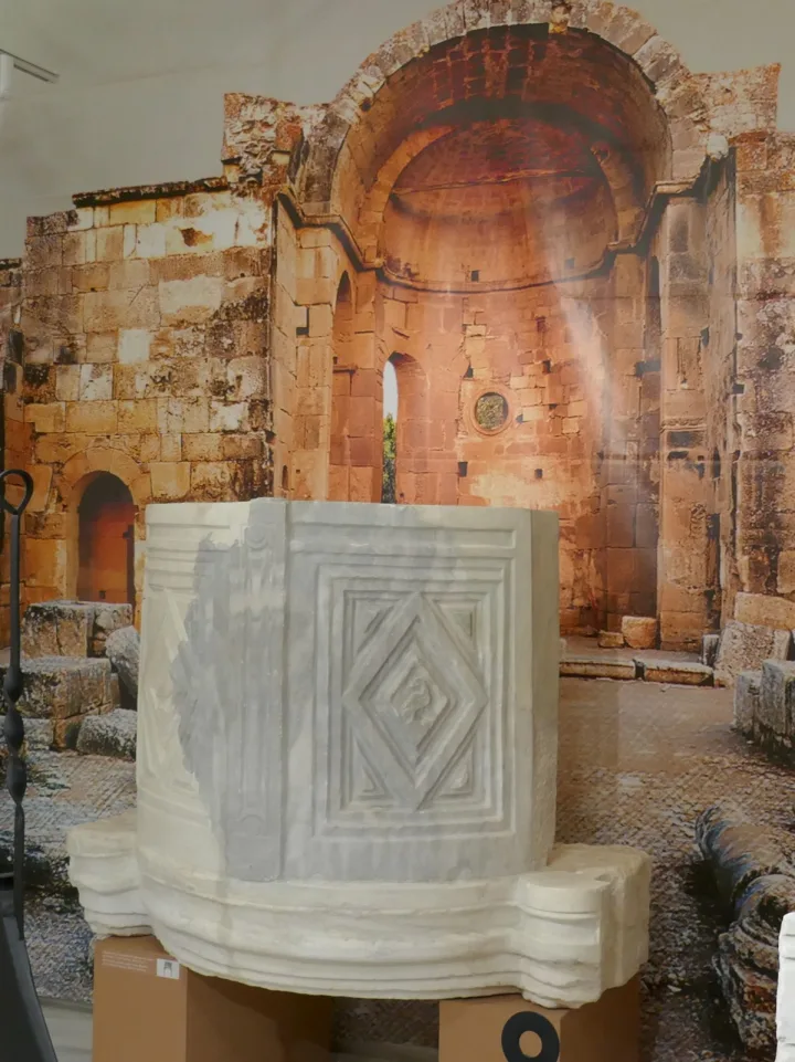 Pulpit at Basilica of St Titus, Gortys
