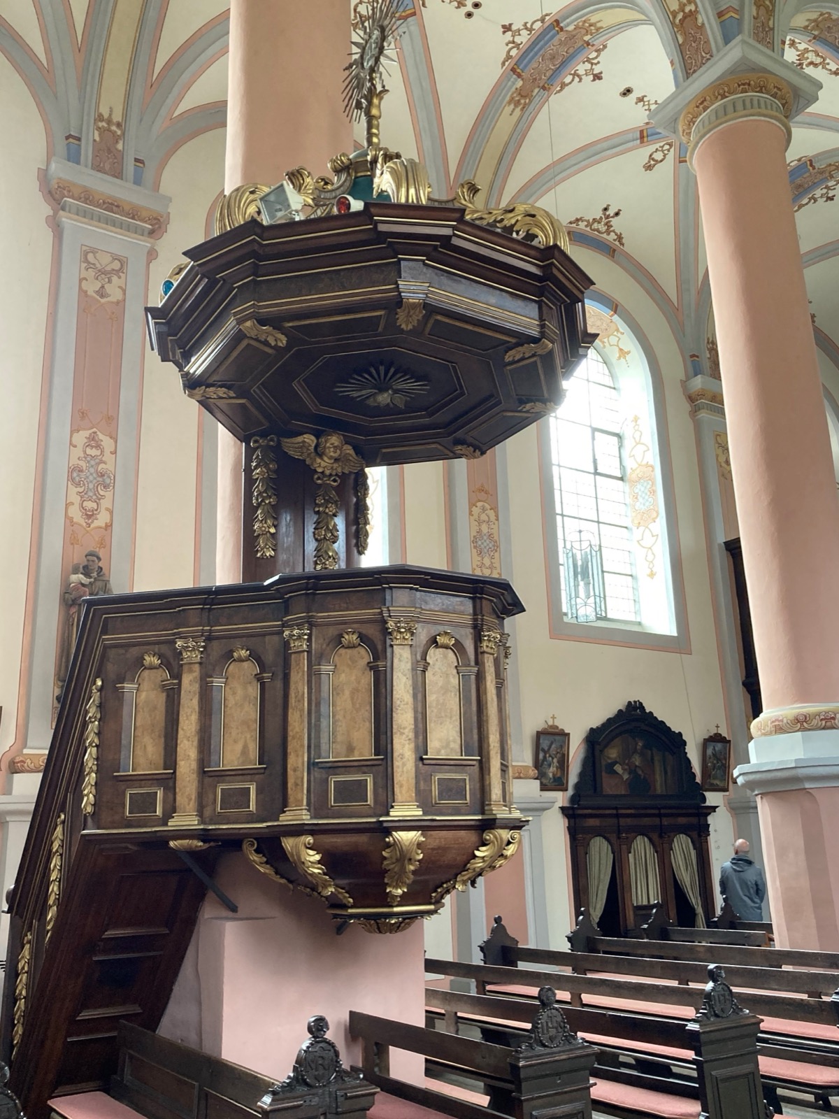 Preekstoel in Karmeliterkirche St. Josef, Beilstein