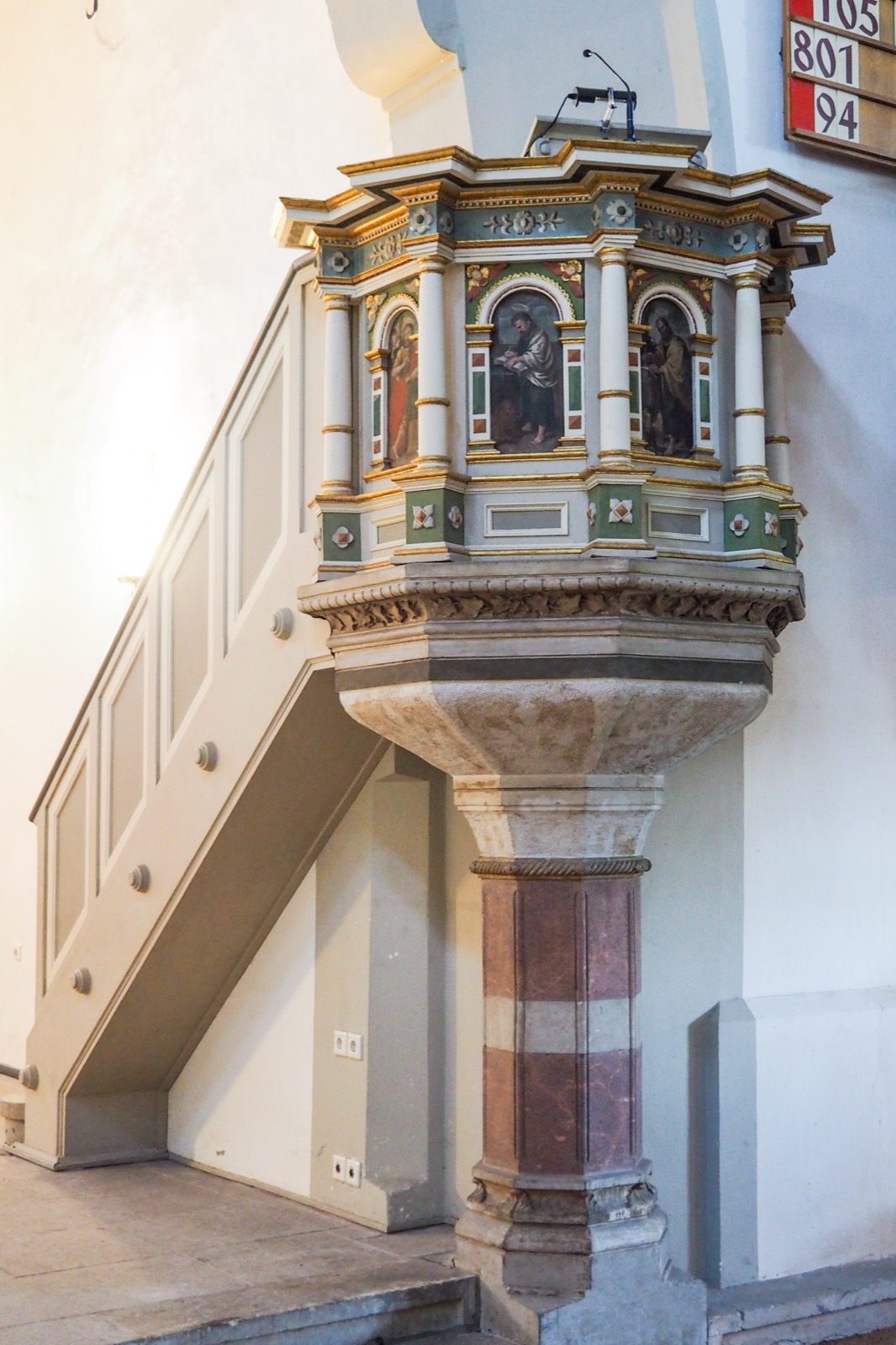 Preekstoel in Friedenskirche, Radebeul