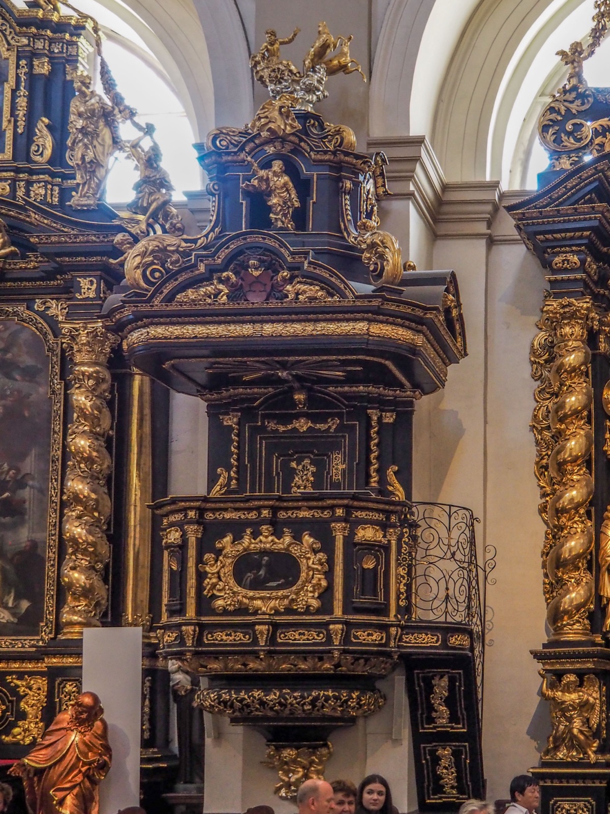 Pulpit at Kostel Panny Marie Vitezne, Praha