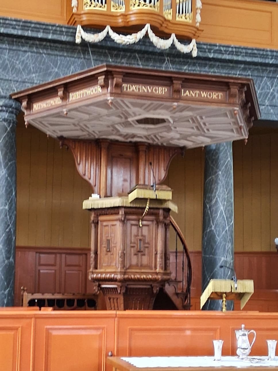 Preekstoel in Grote Kerk, Harderwijk