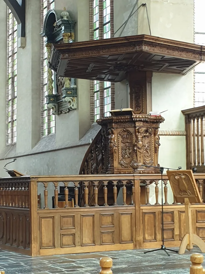 Preekstoel in St.Gertrudiskerk, Workum