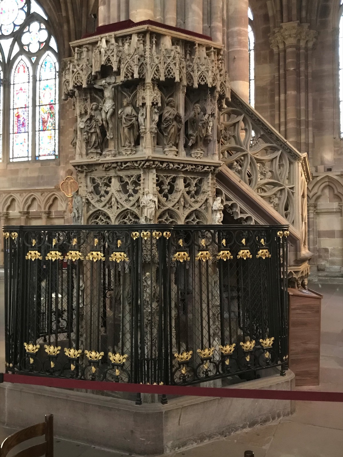 Preekstoel in Cathedrale Notre-Dame, Strasbourg