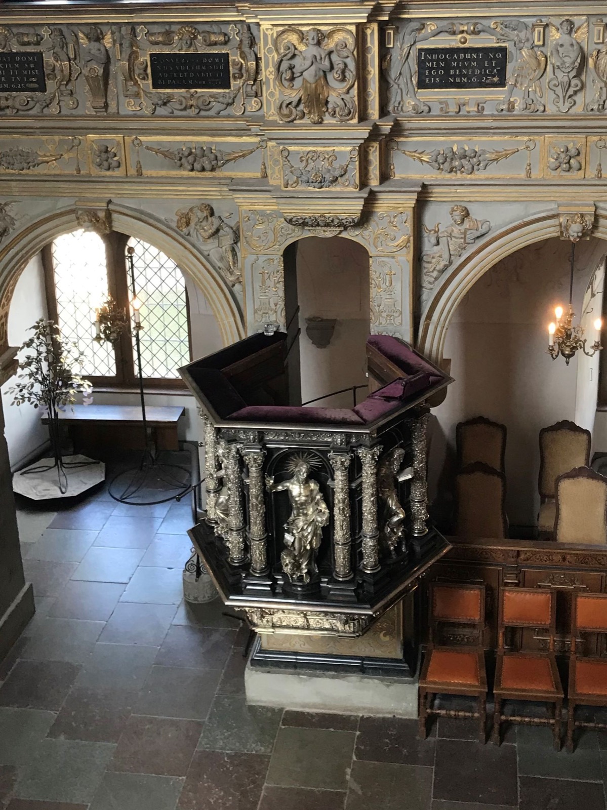 Preekstoel in Frederiksborg Slotskirke, Hillerod