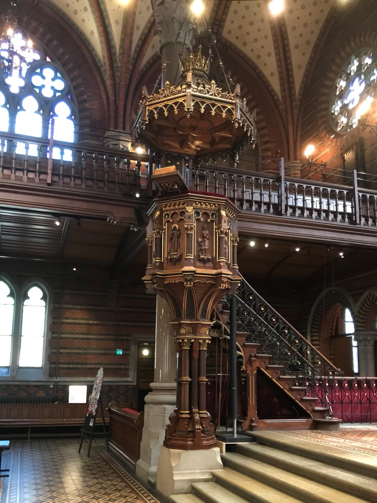 Pulpit at Allhelgonakyrkan, Lund