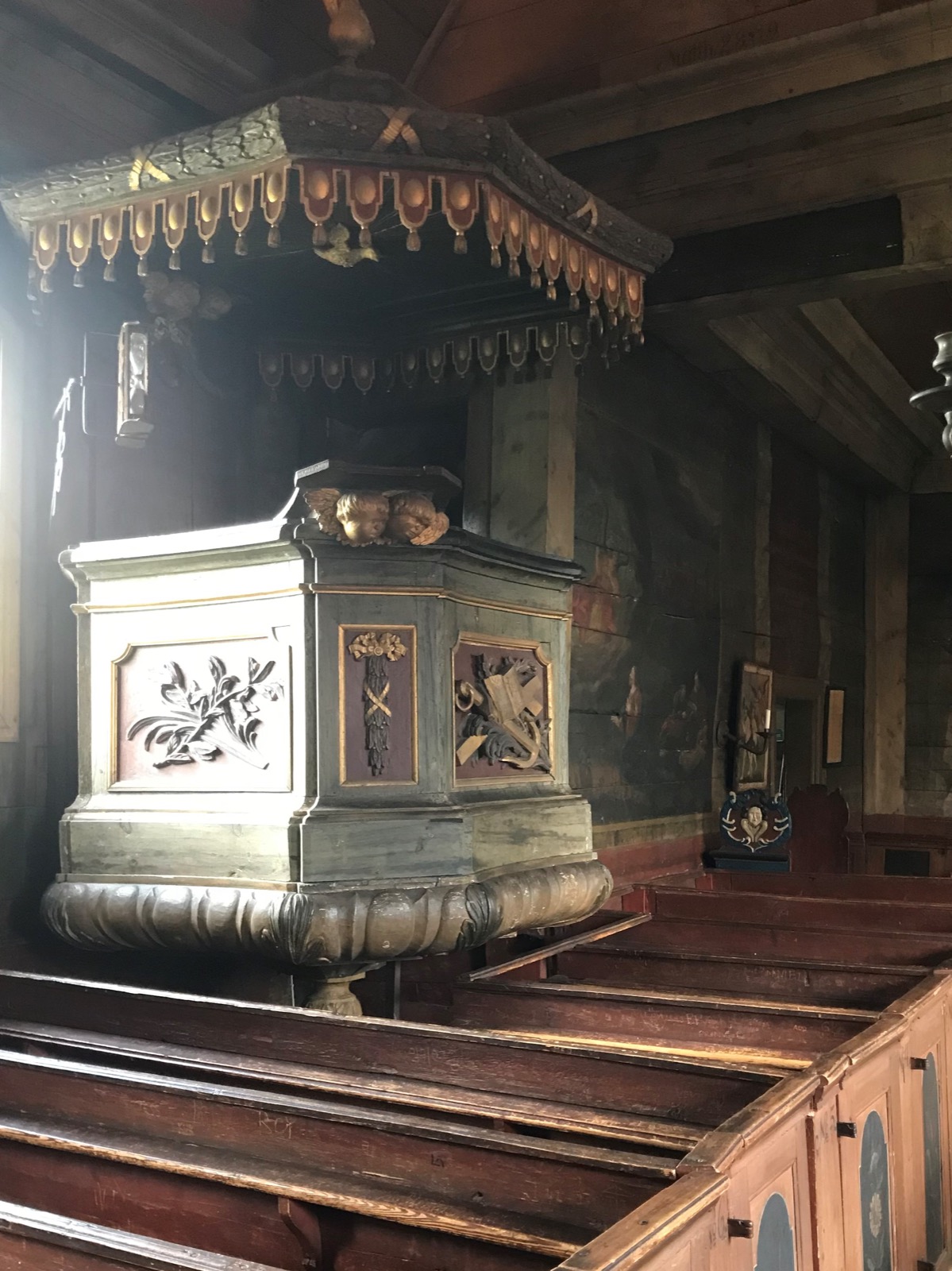 Pulpit at Bosebo Kyrka, Lund