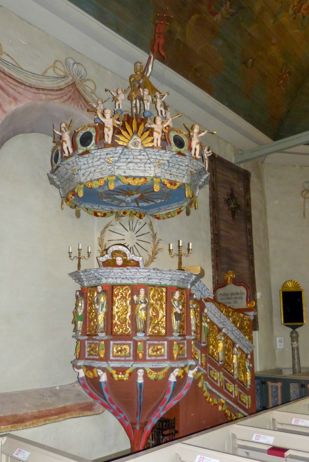 Pulpit at Grasmarks Kyrka, Grasmark