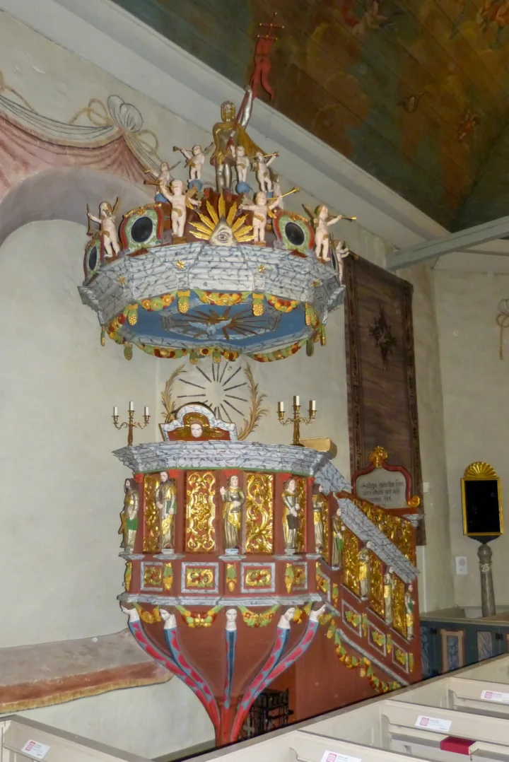 Preekstoel in Grasmarks Kyrka, Grasmark