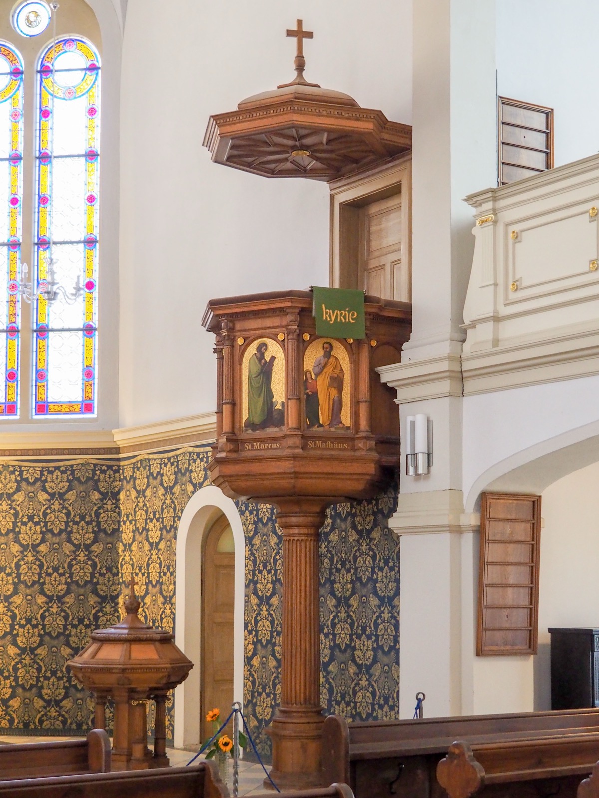 Preekstoel in Radfahrerkirche, Wehlen