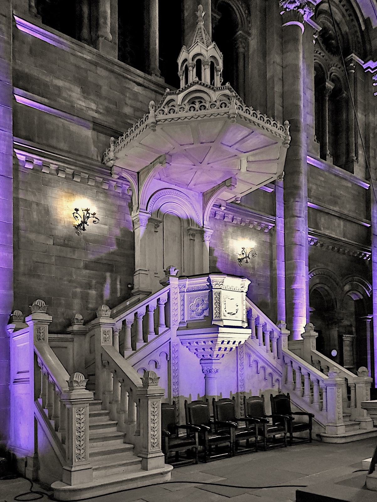Preekstoel in Eglise protestante de Temple Neuf, Strasbourg