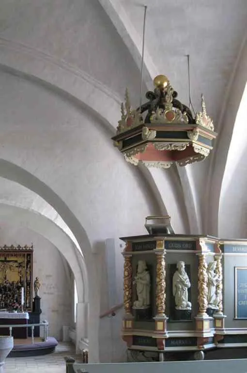 Preekstoel in Magleby Kirke, Klippinge