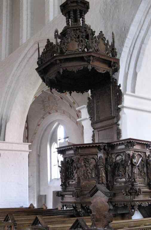 Pulpit at Sct Peders Kirke, Naestved
