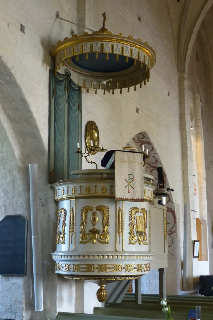 Preekstoel in Mariakyrkan, Bastad