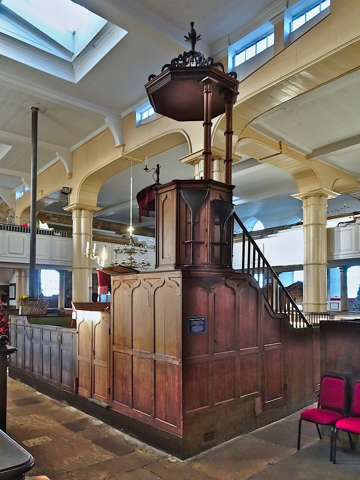 Pulpit at St Mary de Virgin, Whitby (Yorkshire)