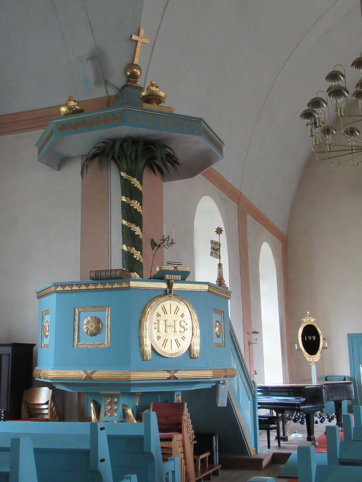 Preekstoel in Sollero Kyrka, Solleron