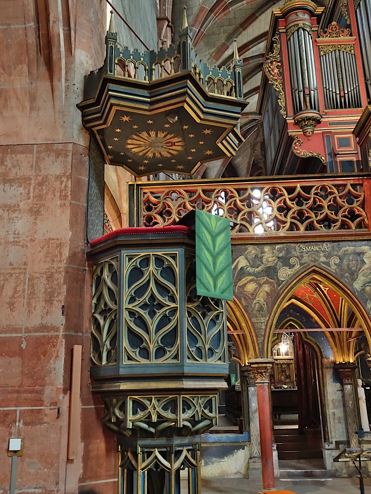 Pulpit at Saint Pierre-le-Jeune, Straatsburg