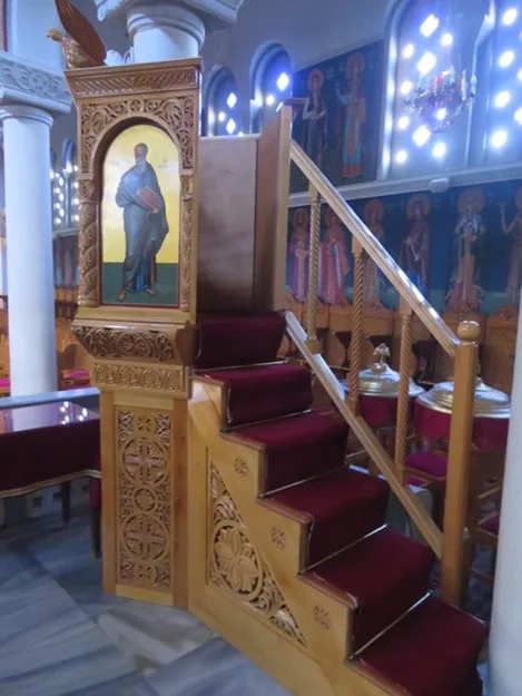 Pulpit at St Nicolaaskerk, Korinthos