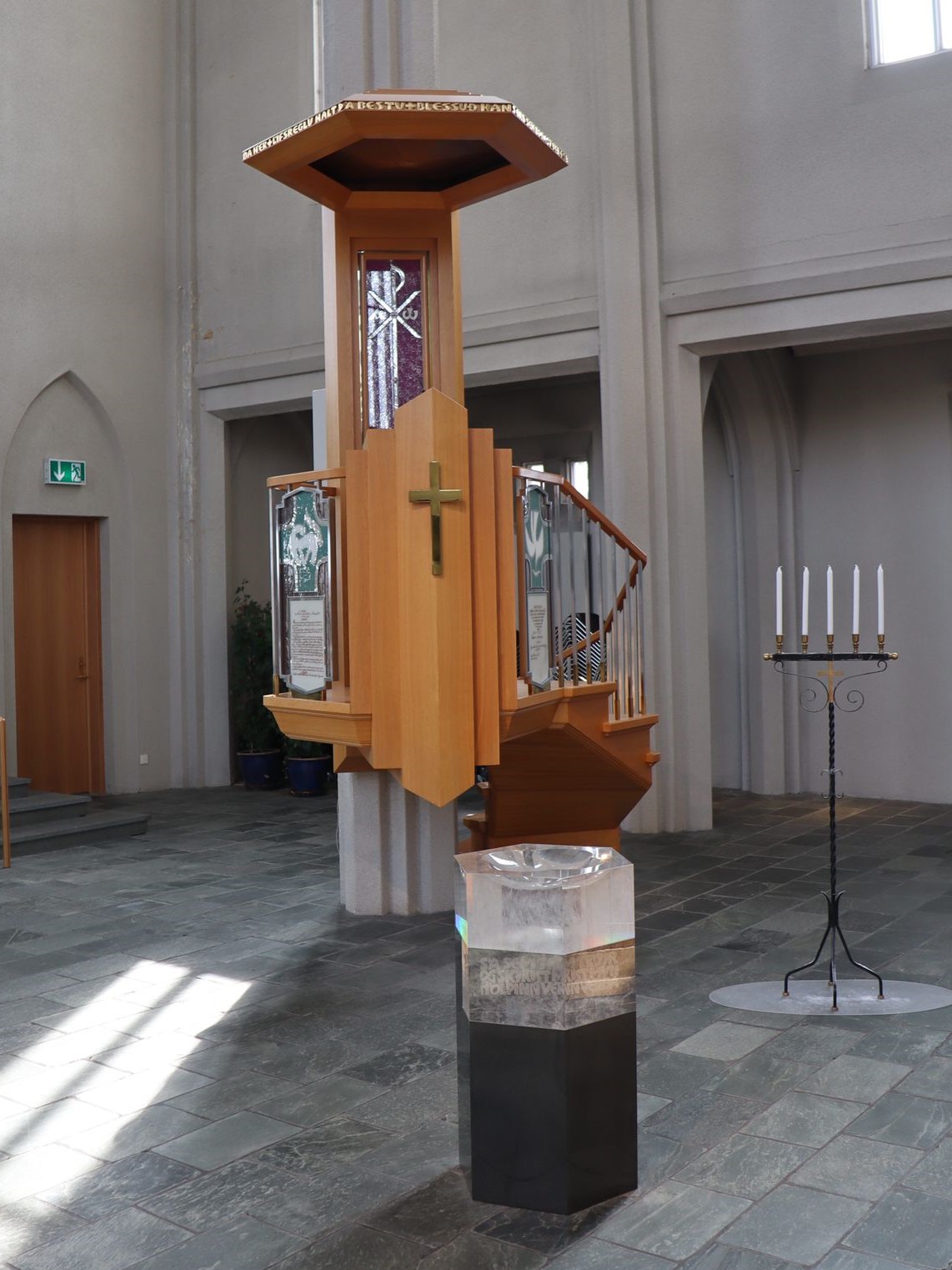 Preekstoel in Hallgrimskirkja, Reykjavik