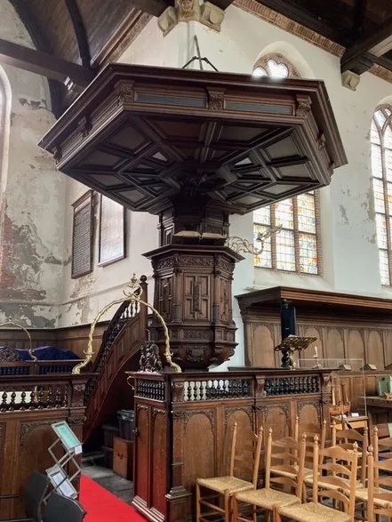 Preekstoel in Grote Kerk, De Rijp