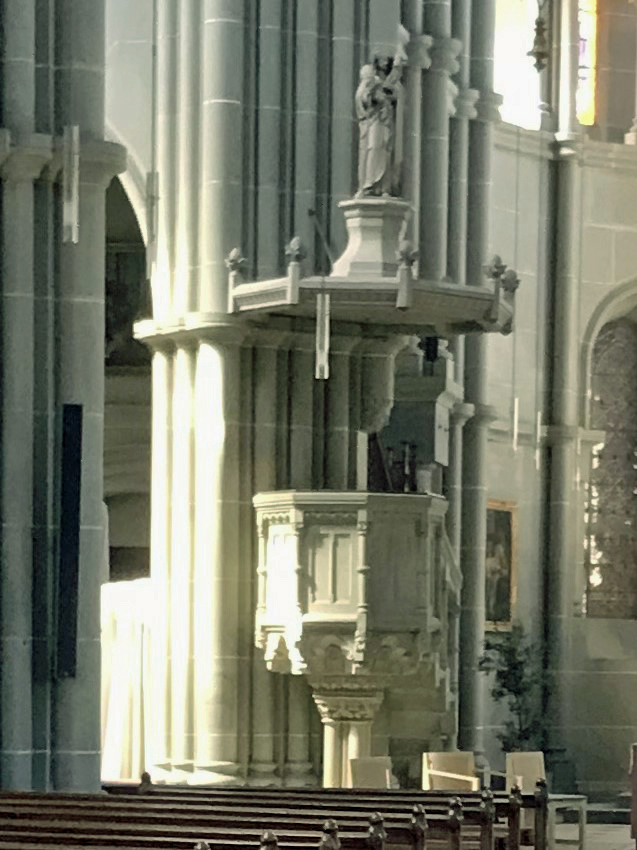 Pulpit at St Peter und Paul, Bern