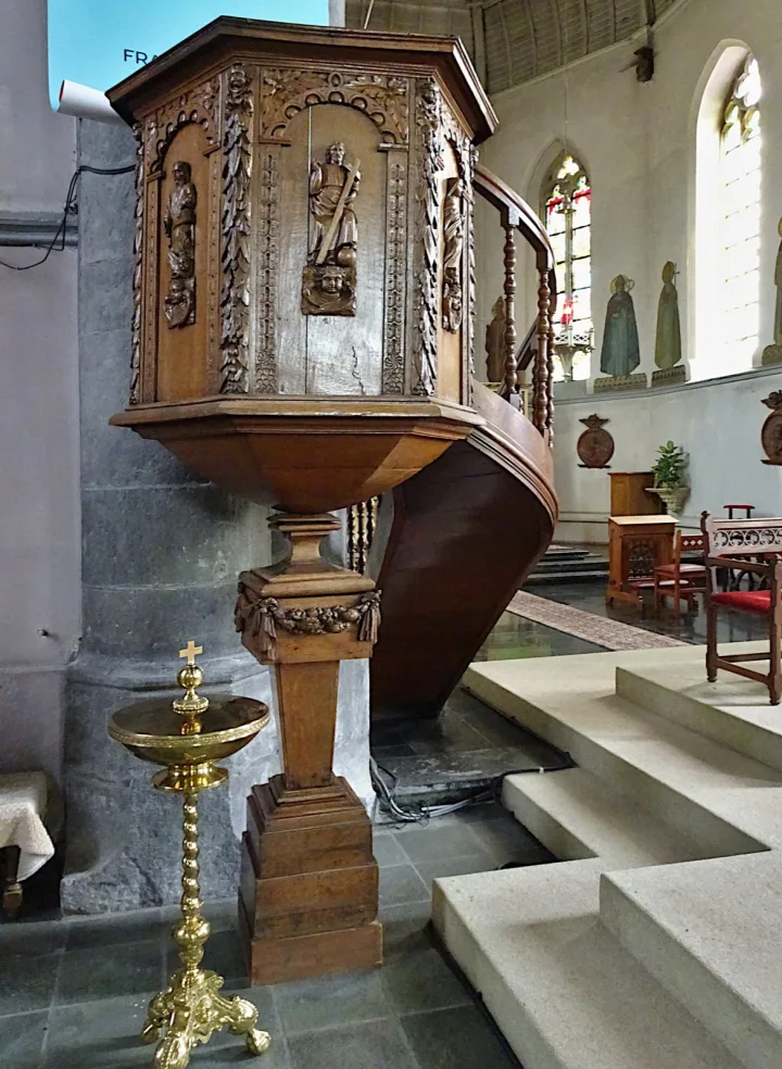 Pulpit at Sint-Trudokerk, Wijchmaal 