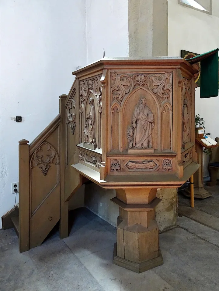 Preekstoel in Spitalkirche, Rothenburg ob der Tauber