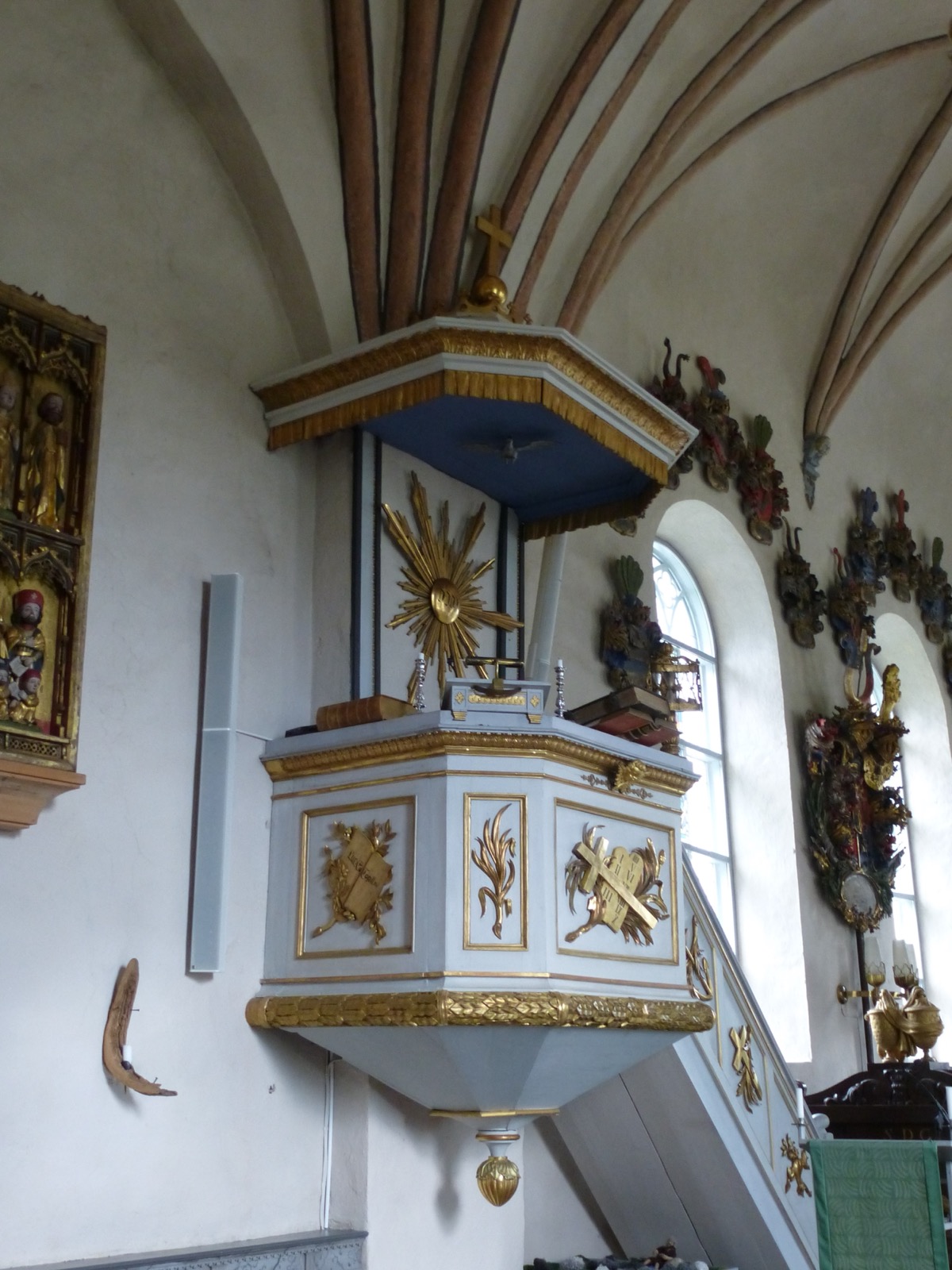 Pulpit at Bjorklinge kyrka, Bjorklinge