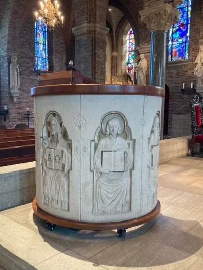 Preekstoel in St Nicolaaskerk, Denekamp