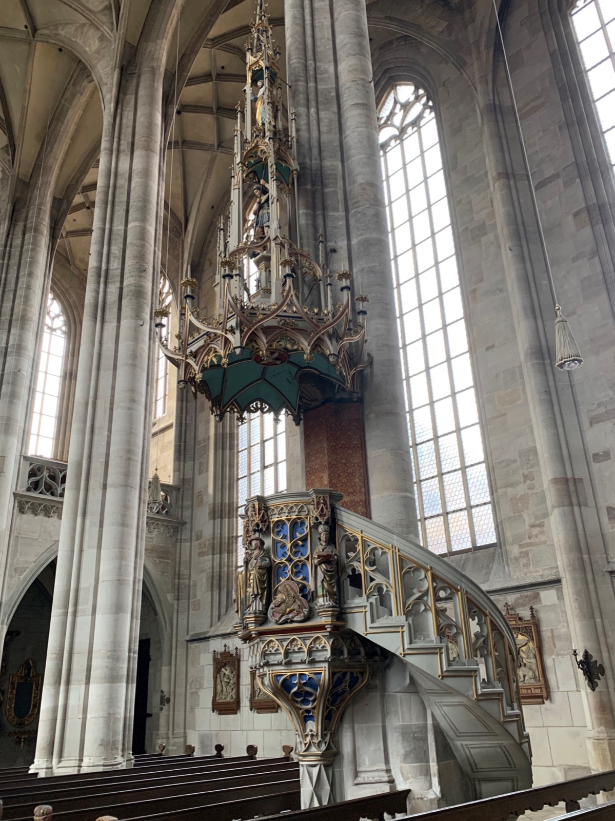 Preekstoel in Munster St Georg, Dinkelsbuhl