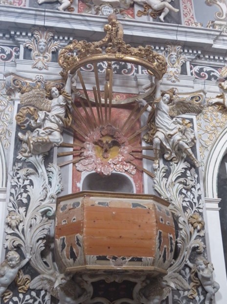 Preekstoel in Chiesa di San Francesco, Mazara del Vallo