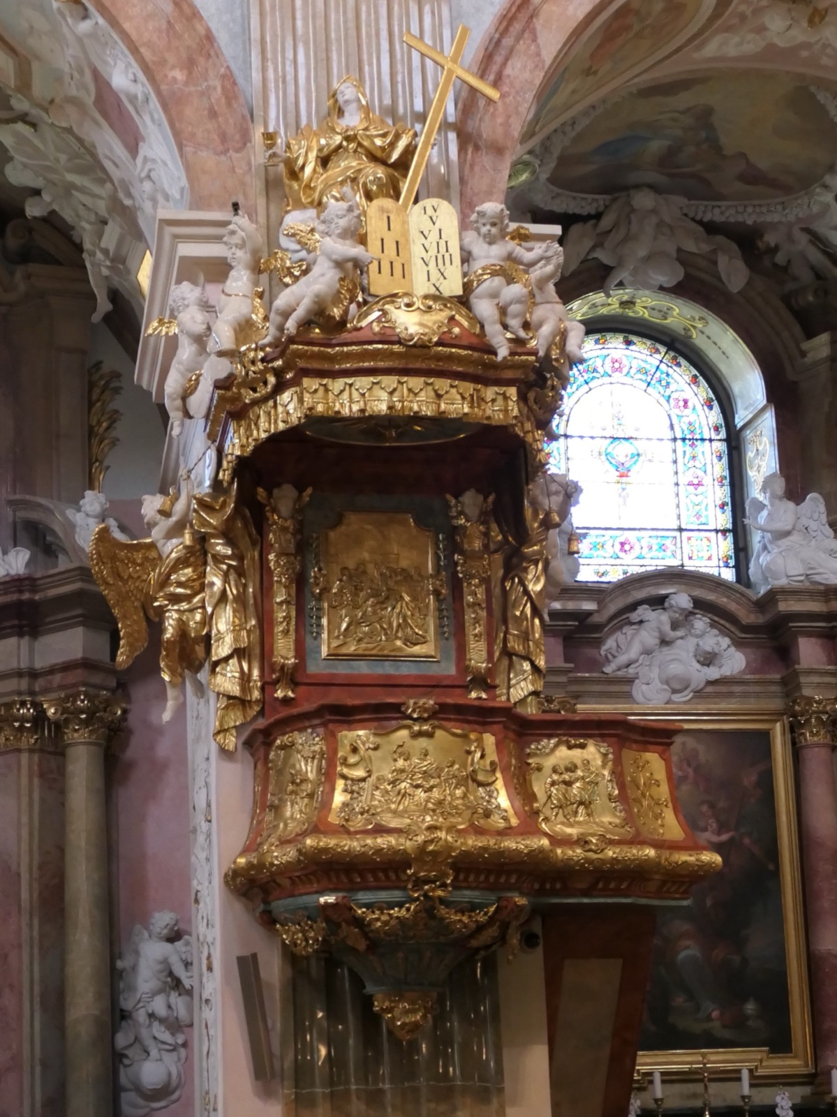 Pulpit at Bazilika Nanebevzeti Panny Marie, Velehrad