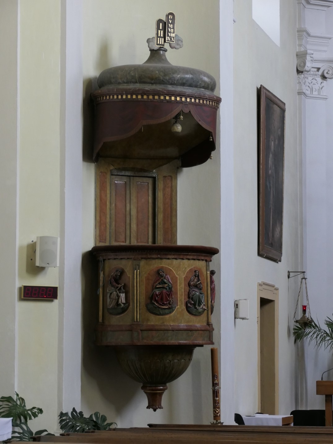 Pulpit at Kostel Svateho Jakuba, Veverska Bityska